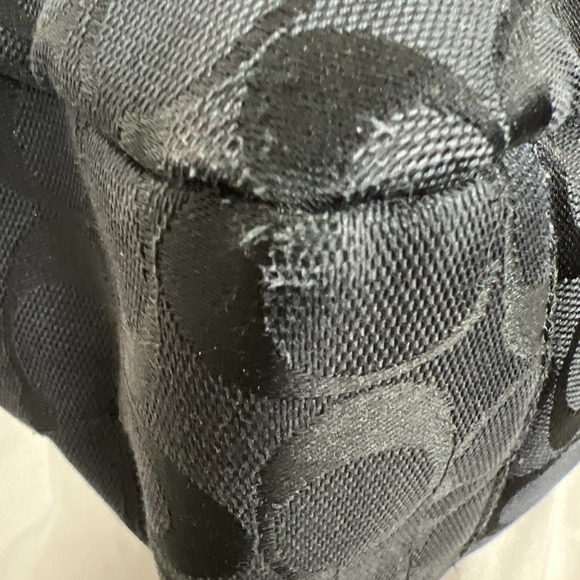 Coach Canvas Signature C Tote or Shoulder Handbag - Picture 12 of 14